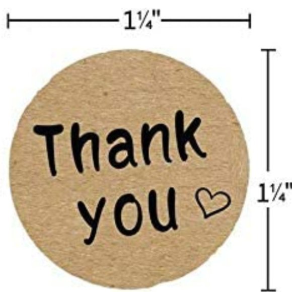 100 pieces Thank you Stickers - Picture 5 of 5